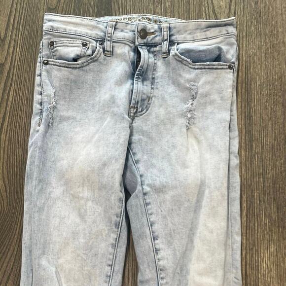 American Eagle Mens Straight Jeans Extreme Flex Distressed Ligh Wash Size 29x30 - Picture 3 of 11